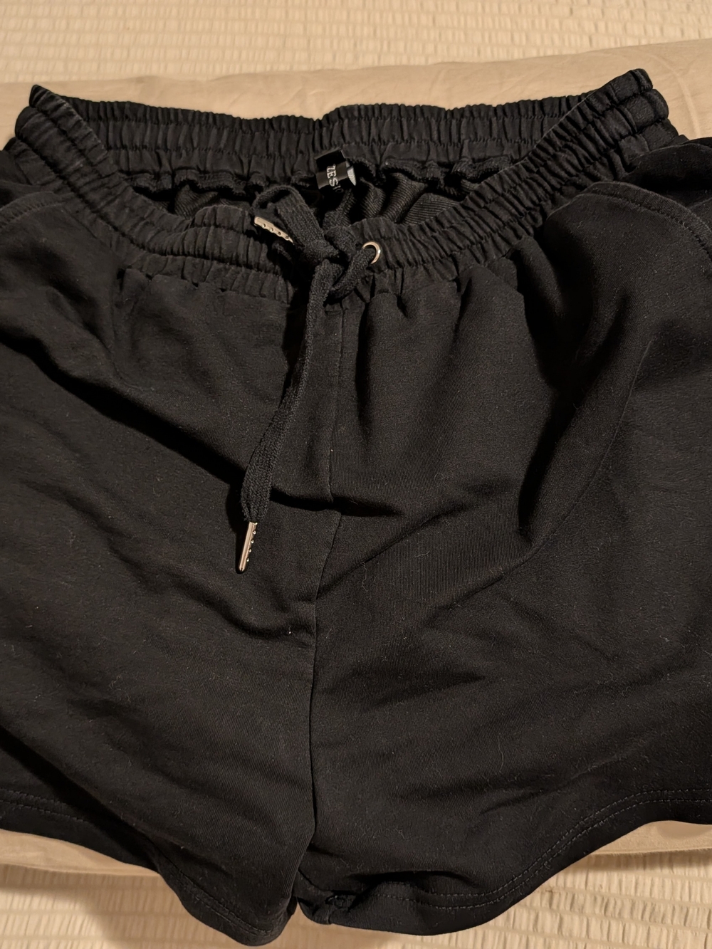 Women’s Black Drawstring Lounge Shorts